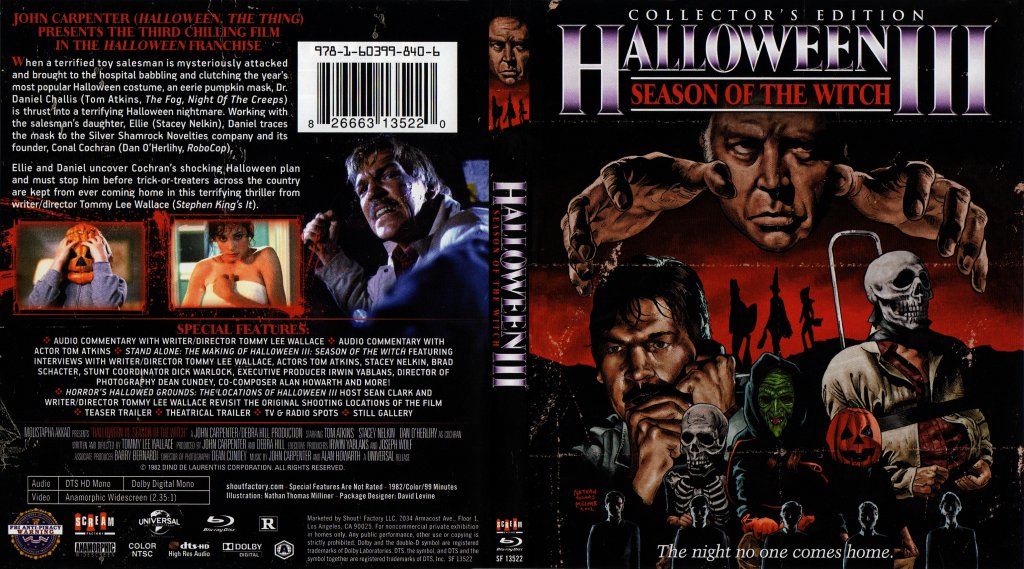 Halloween III - Movie Blu-Ray Scanned Covers - Halloween III A :: DVD ...