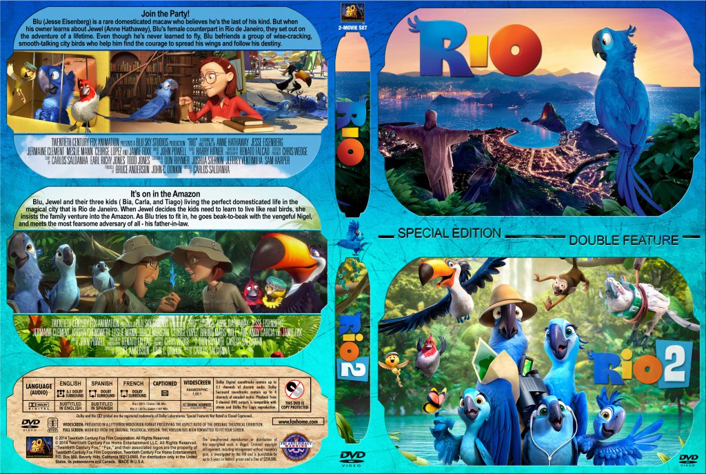 Rio / Rio 2 Double Feature