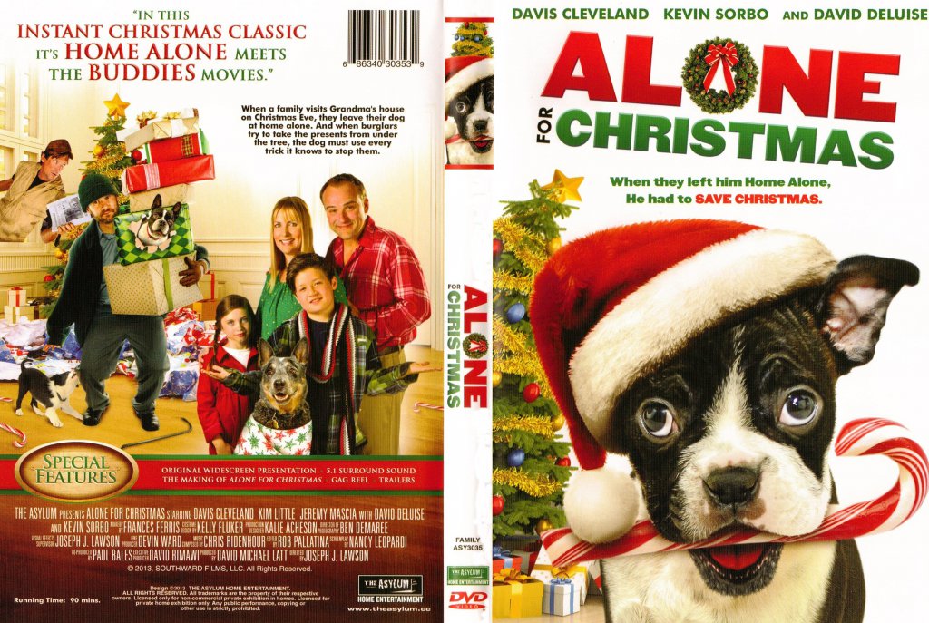 Alone For Christmas Movie DVD Scanned Covers Alone For Christmas