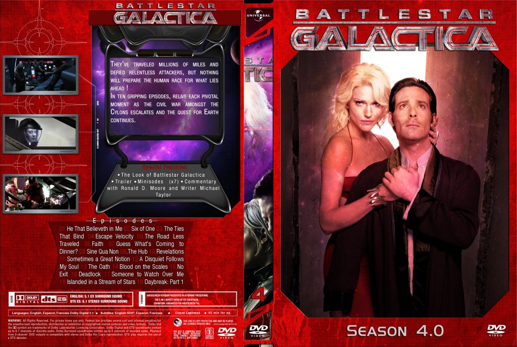Battlestar Galactica 4 Complete Cover Set