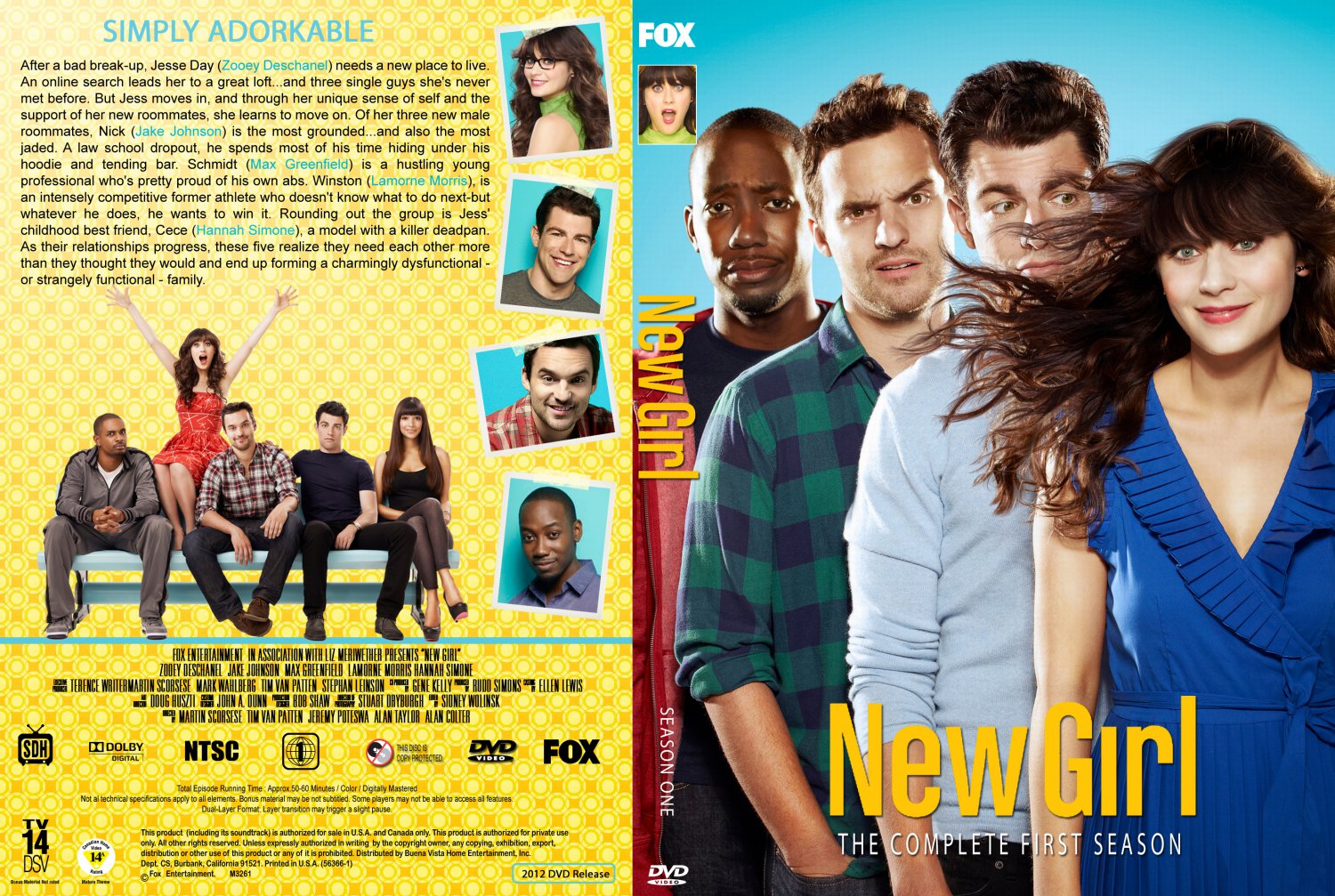 New Girl Season 1 - TV DVD Custom Covers - Season 15 :: DVD Covers