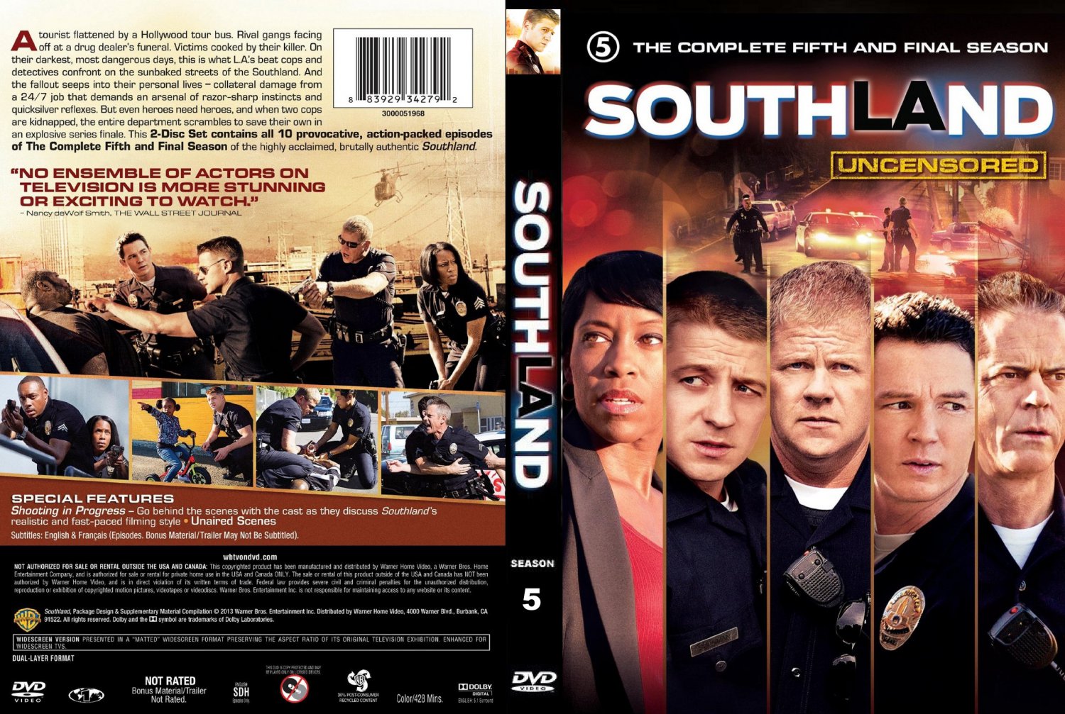 Southland - TV DVD Custom Covers - Southland Season 5 2013 Custom Cover ...