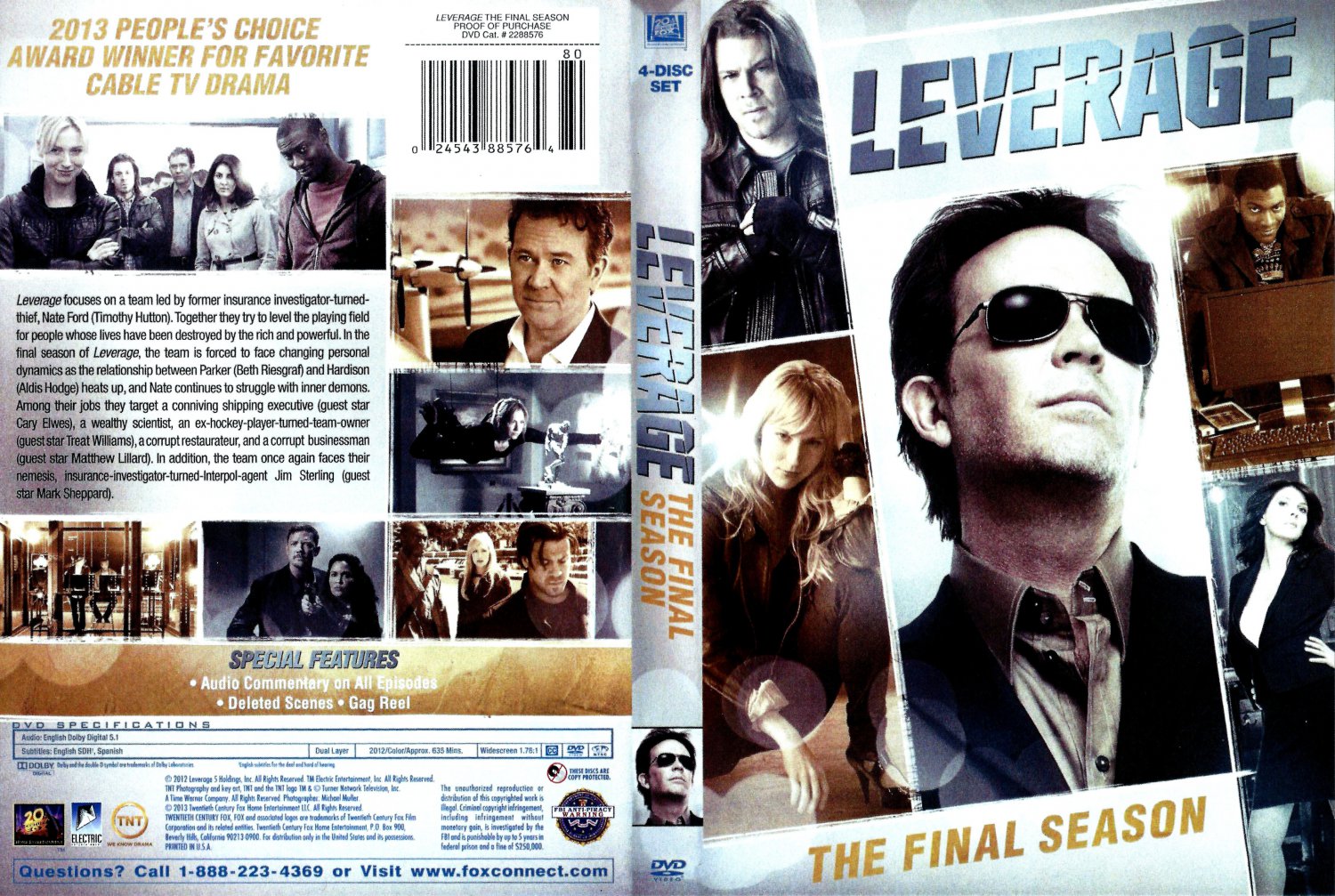 Leverage - TV DVD Scanned Covers - Leverage The Final Season 2013 ...