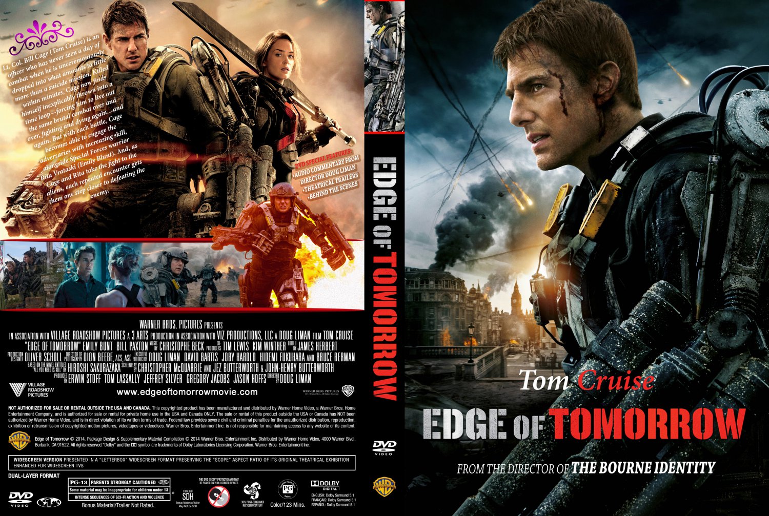 Edge Of Tomorrow - Movie DVD Custom Covers - Edge of Tomorrow1 :: DVD ...