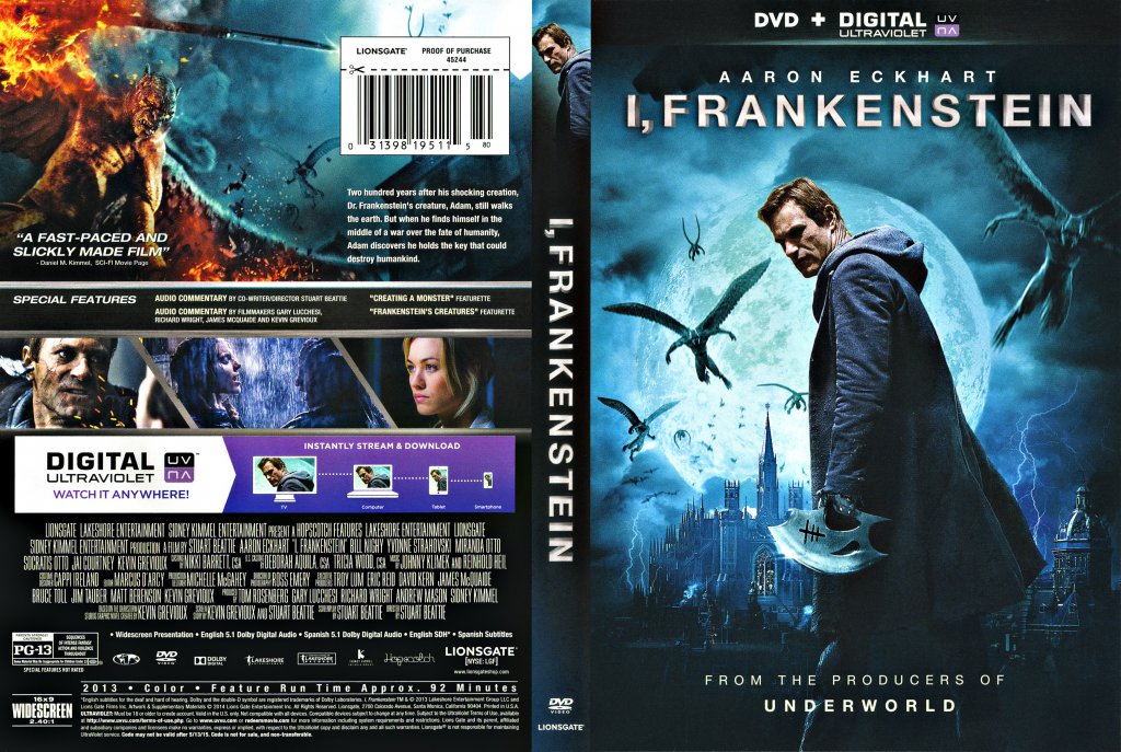 I Frankenstein Movie Dvd Scanned Covers I Frankenstein 14 Scanned Cover Dvd Covers