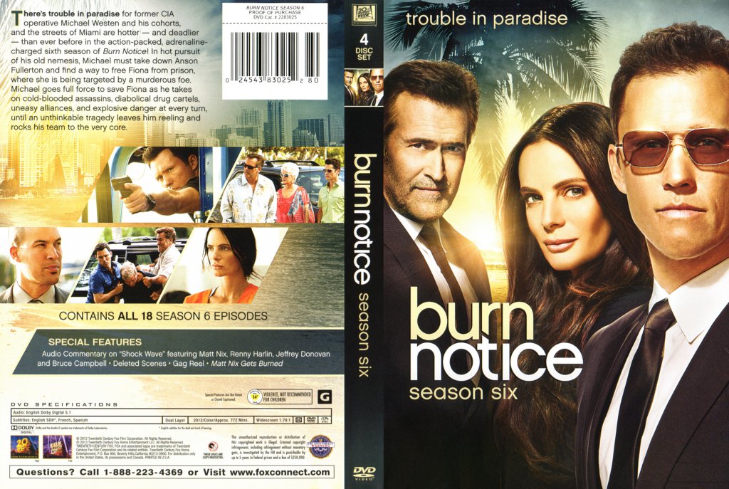 season 6 burn notice cast