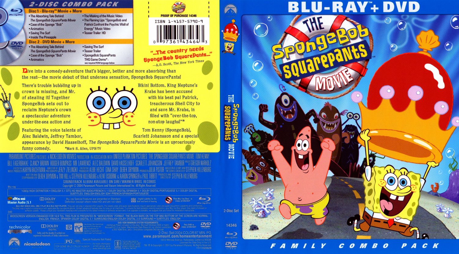 The_Spongebob_Squarepants_Movie - Movie Blu-Ray Scanned Covers - The ...
