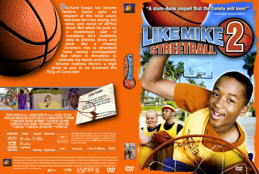 Like Mike / Like Mike 2 Double Feature dvd cover - DVD Covers