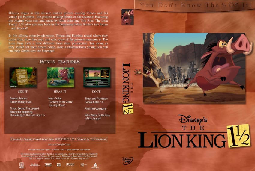 Lion King 1 1/2