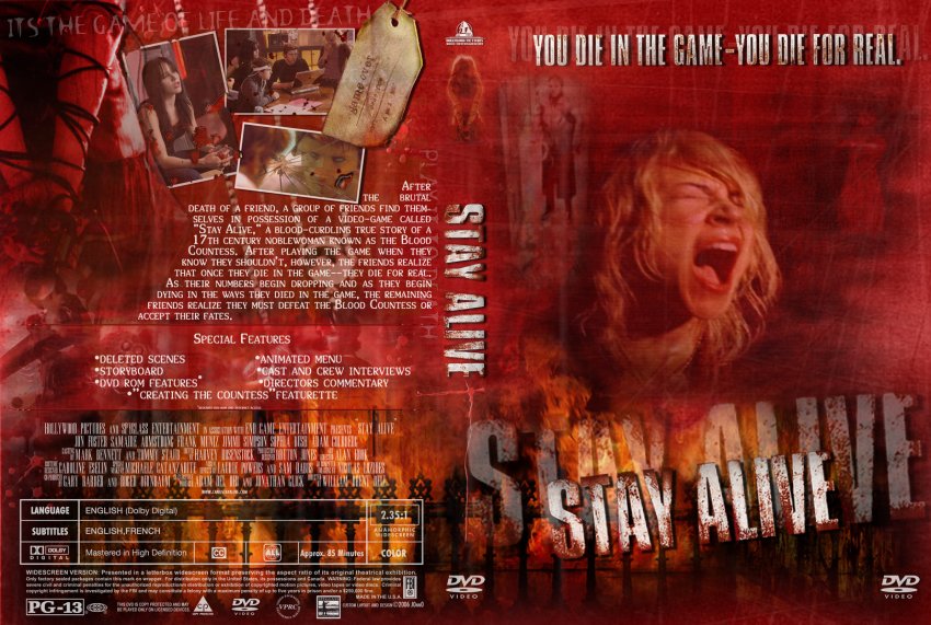 Stay Alive Movie DVD Custom Covers 5084Stay Alive J0nn0 DVD