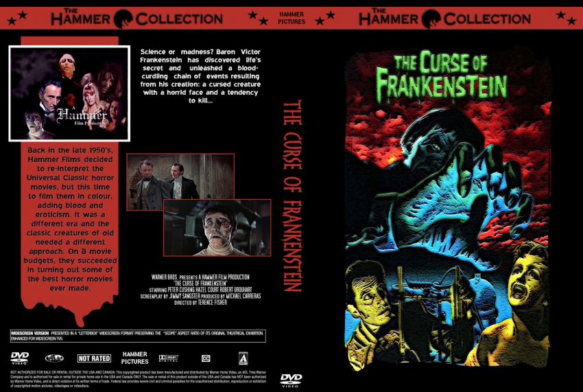 The Curse Of Frankenstein Movie Dvd Custom Covers The Curse Of Frankenstein Dvd Covers