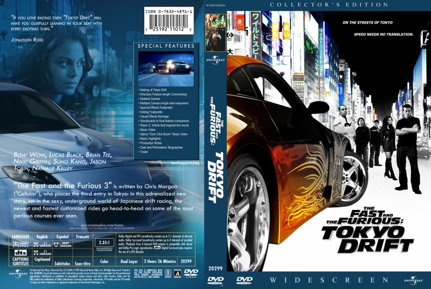 The Fast & The Furious: Tokyo Drift (DVD) 