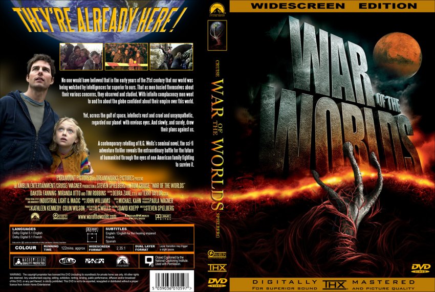 War Of The Worlds Movie Dvd Custom Covers War Of The Worlds Dvd Covers