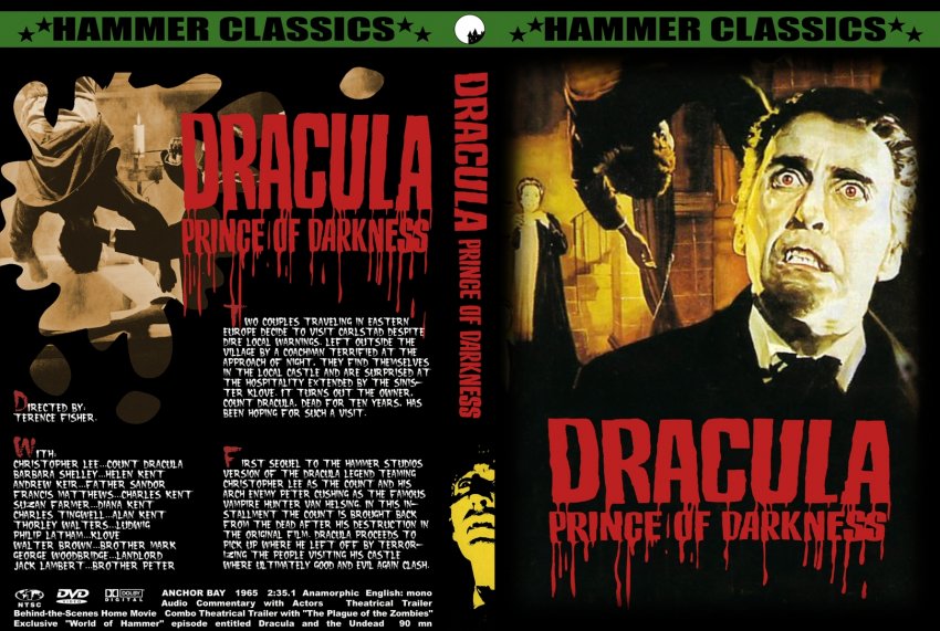 Dracula Prince Of Darkness - Movie DVD Custom Covers - 7414Dracula