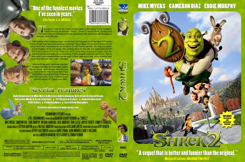 Shrek 2 - Movie DVD Custom Covers - 90Shrek2 By Cosmo :: DVD Covers