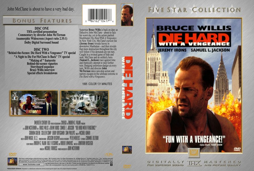 Die Hard 3 - Movie DVD Custom Covers - 964die hard 3 5 star edition.JPG ...