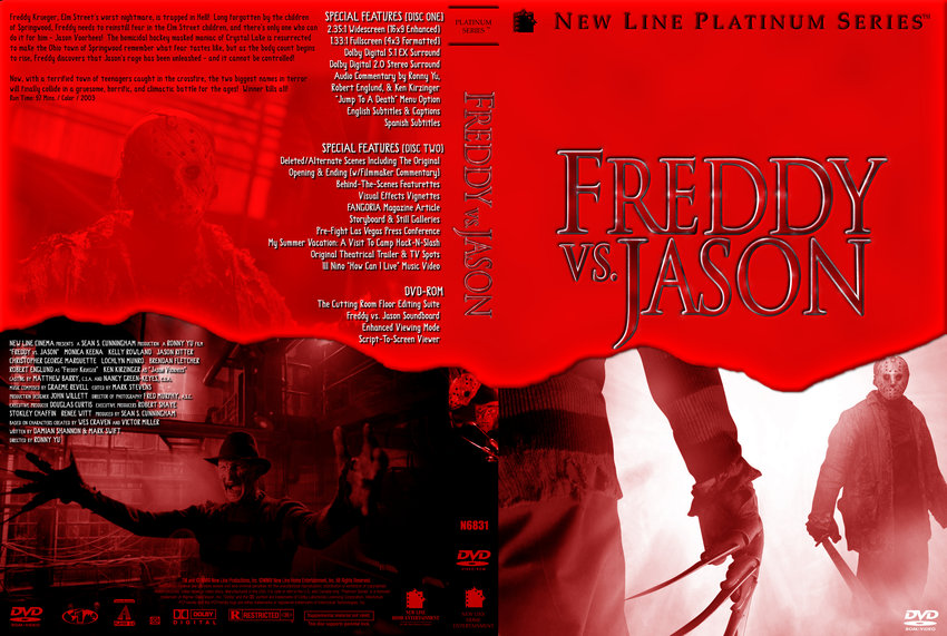 Freddy vs Jason - Movie DVD Custom Covers - 964freddy vs jason v3 ...