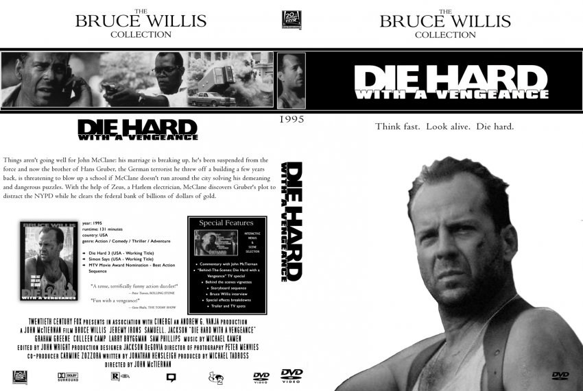 Die Hard with a Vengeance - The Bruce Willis Collection - Movie DVD ...