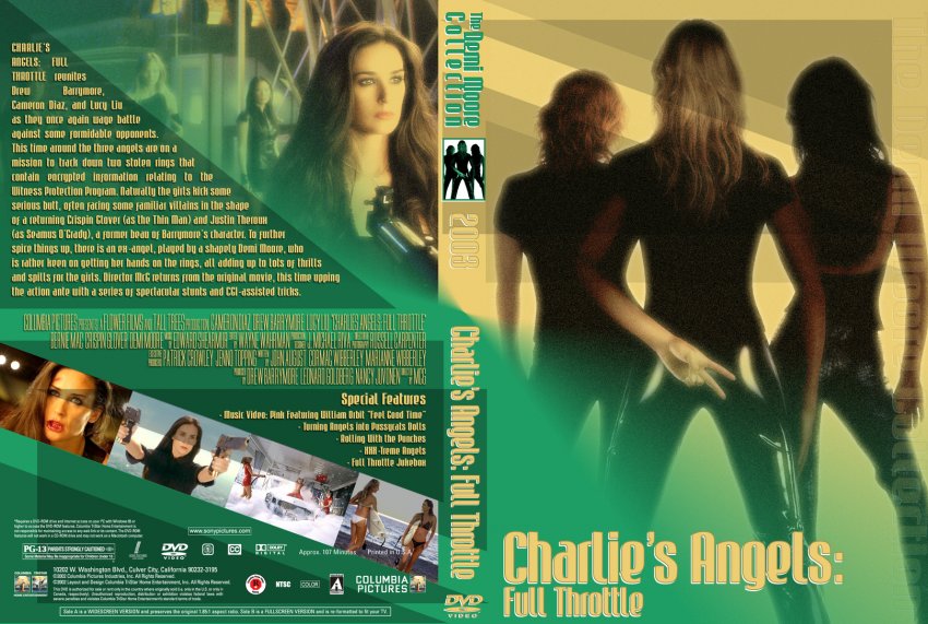 Charlies Angels Full Throttle Movie Dvd Custom Covers Charlies