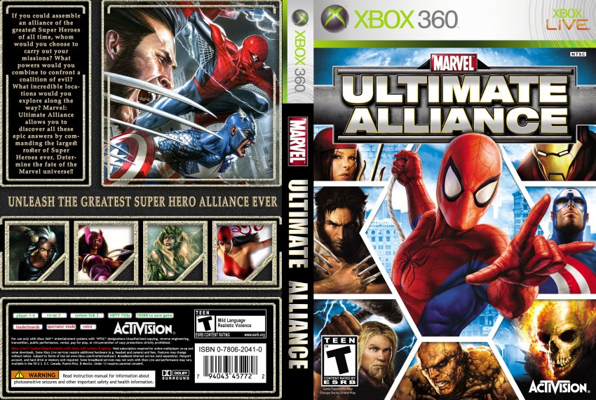 Marvel Ultimate Alliance XBOX360 Custom