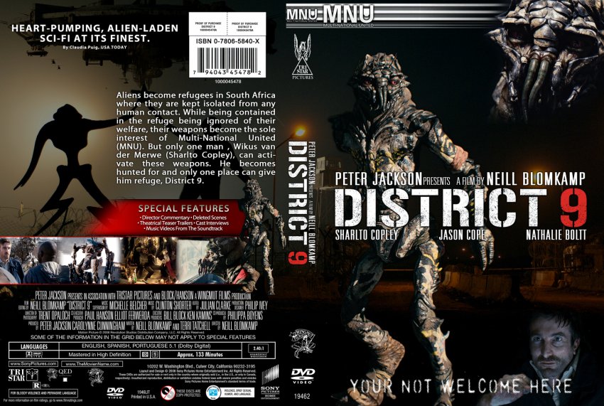 District 9 Movie Dvd Custom Covers District 91 Dvd Covers