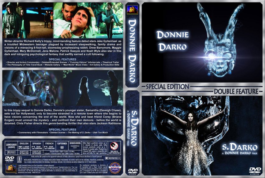 Donnie Darko - S.Darko Double Feature - Movie DVD Custom Covers ...