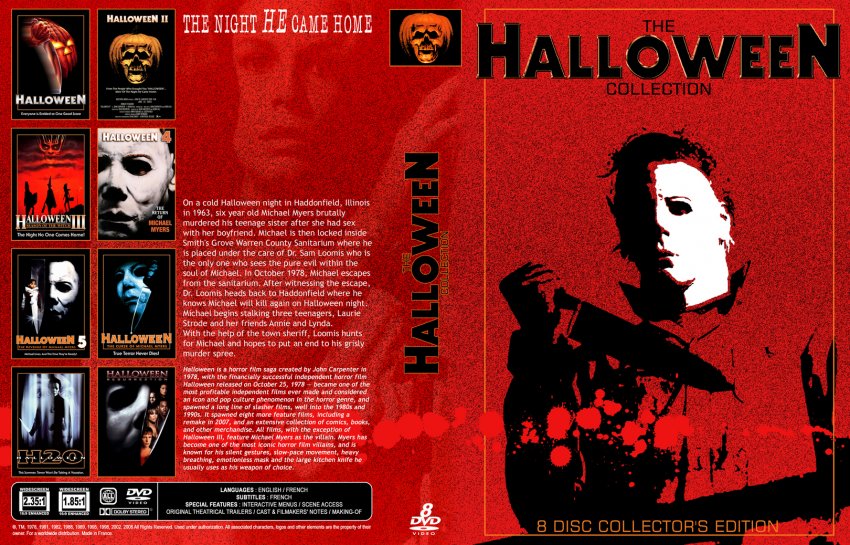 Halloween Collection Movie DVD Custom Covers Halloween collection