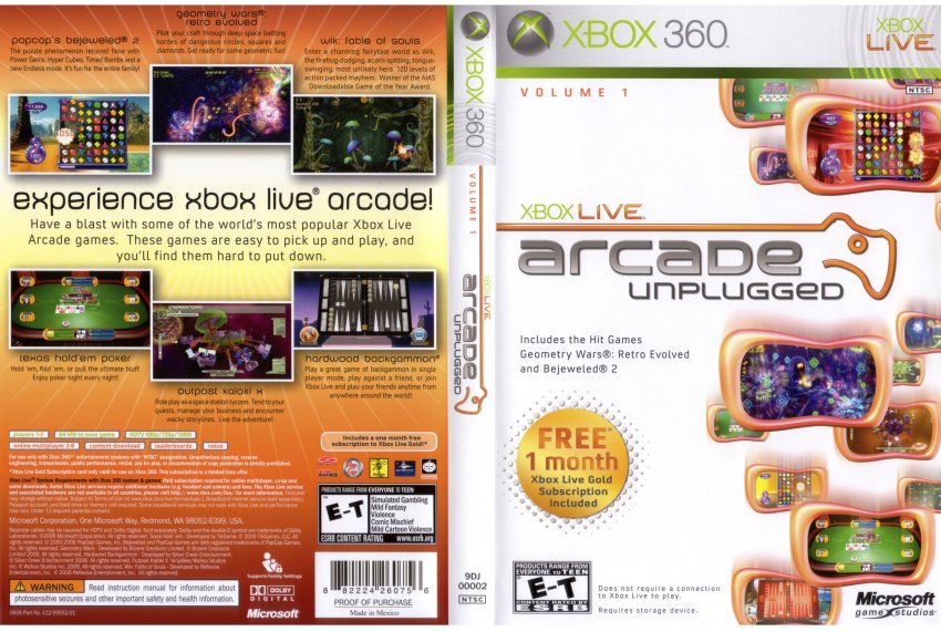 XBox Live Arcade Unplugged