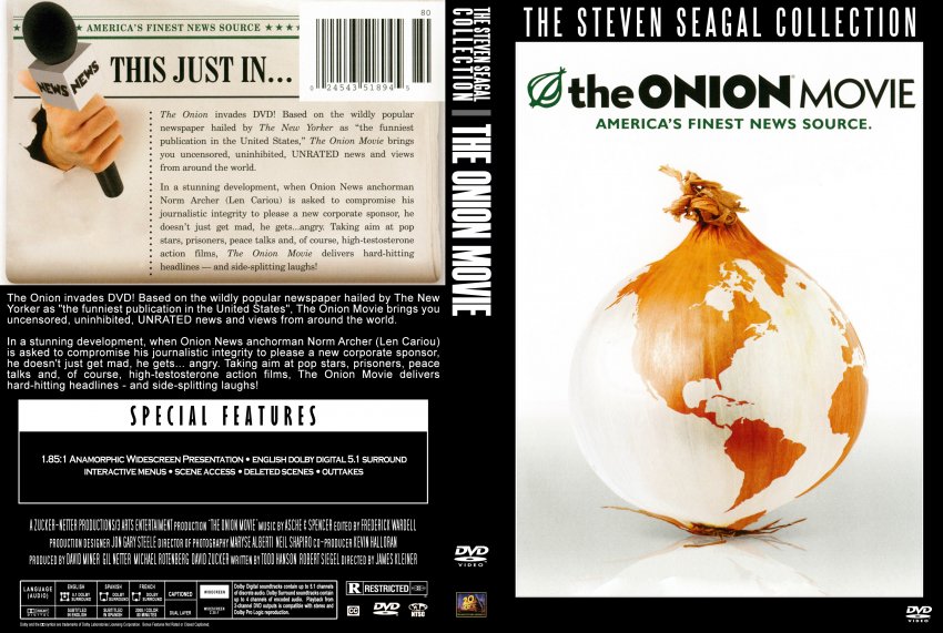 The Onion Movie The Steven Seagal Collection Movie Dvd Custom Covers Steven Seagal Collection The Onion Movie Dvd Covers