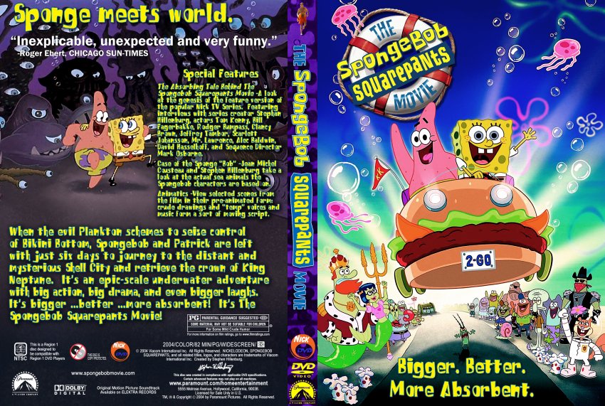 Spongebob Movie DVD Cover