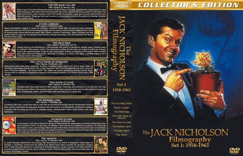 The Jack Nicholson Filmography - Set 1