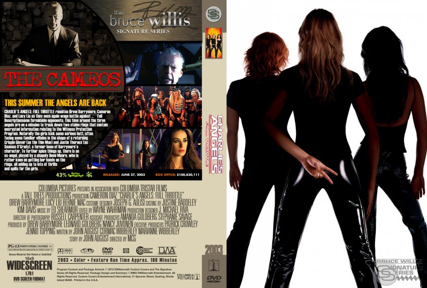 Charlies Angels Full Throttle Movie Dvd Custom Covers Z Charlies