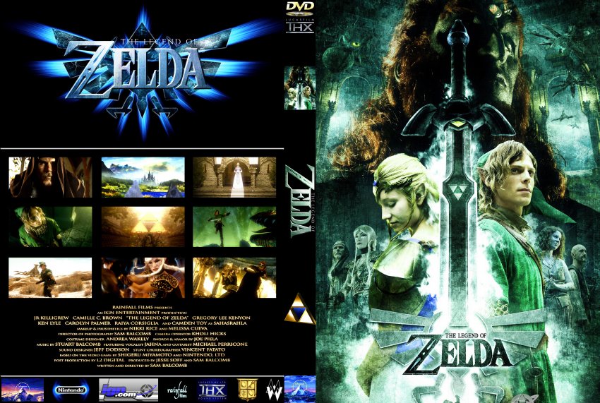 The Legend Of Zelda Movie DVD Custom Covers ZELDA DVD Covers