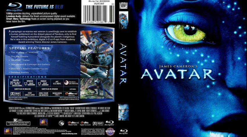 Avatar - Movie Blu-Ray Custom Covers - Avatar - English - Custom ...