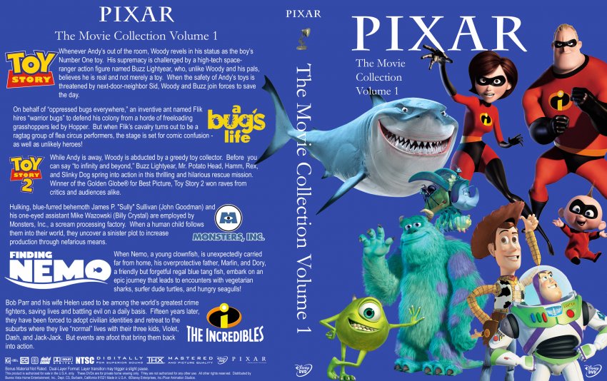 Walt Disney Pixar Dvd Collection
