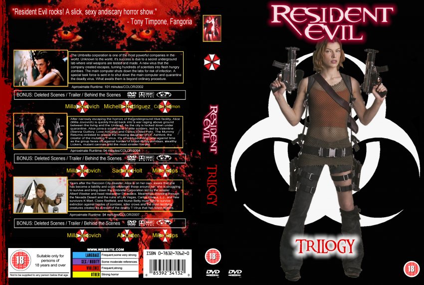 Resident Evil Dvd Cover Art