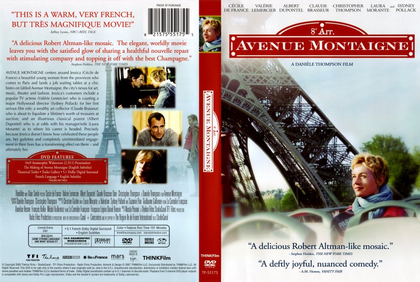 Avenue Montaigne Movie DVD Scanned Covers 10577Avenue