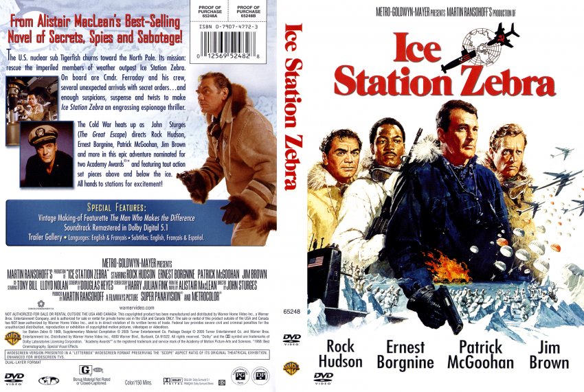 Ice Station Zebra 1968 Movie Dvd Scanned Covers 116ice Station Zebra Dvd Covers