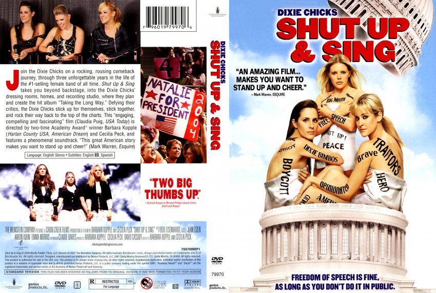 Dixie Chicks Shut Up And Sing Movie Dvd Scanned Covers 12784dixie
