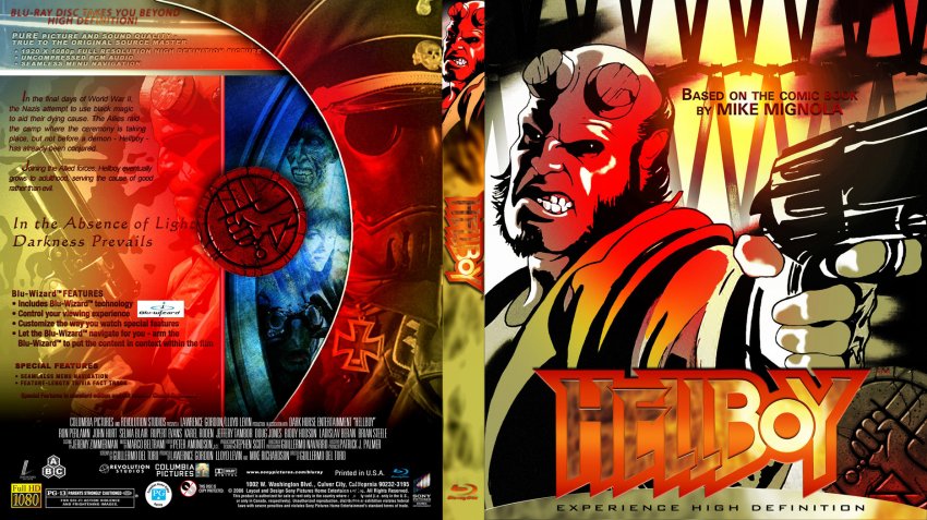 Hellboy Movie Blu Ray Custom Covers Hellboy Custom Bluray F2 Dvd Covers