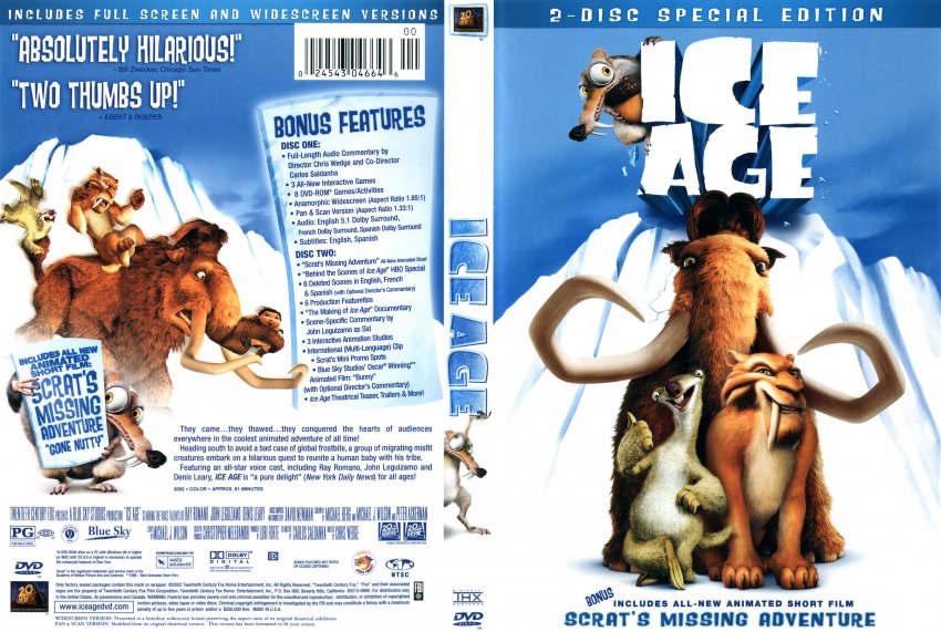 Ice Age Dvd Cover Art