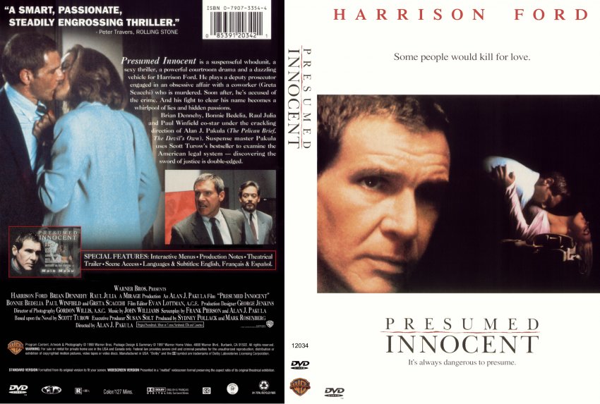 Presumed Innocent Movie Dvd Scanned Covers 211presumed Innocent Hires Dvd Covers
