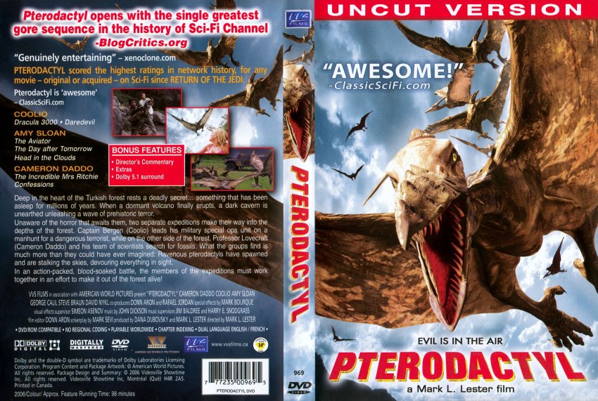 Pterodactyl - A Ameaça Jurássica - Dvd - Original Raro