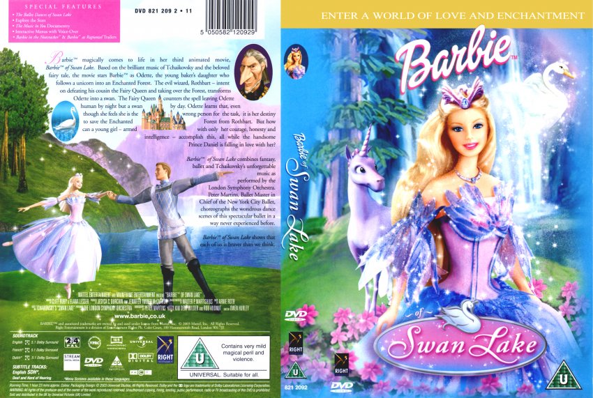 Barbie In Swan Lake Movie Dvd Scanned Covers Barbie In Swan Lake Dvd Covers