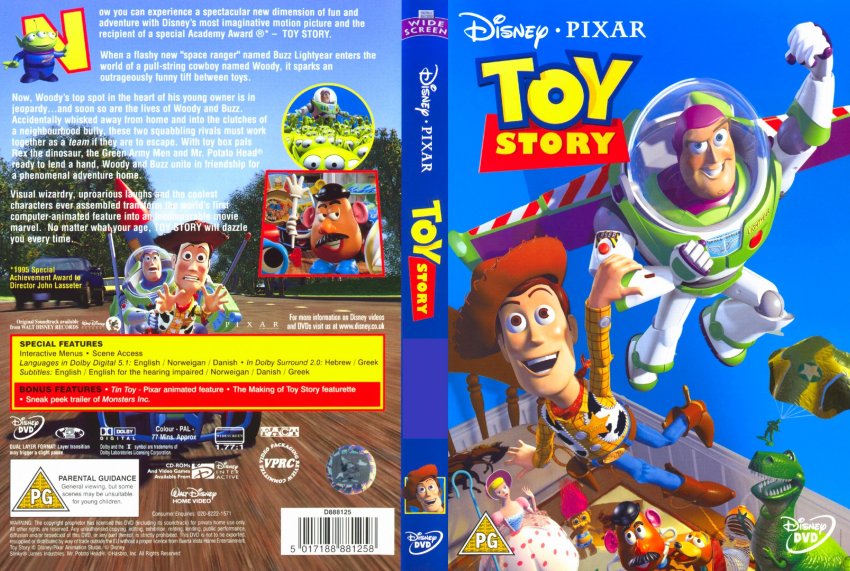 toy story - Movie DVD Scanned Covers - 242toy story dvd cover :: DVD Covers