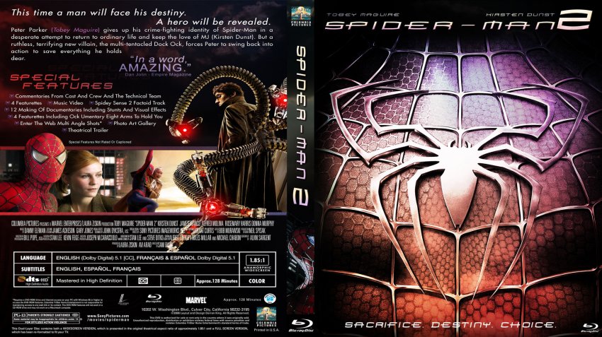 Spider Man 2 Movie Blu Ray Custom Covers Spiderman 2 English Custom Bluray F Dvd Covers