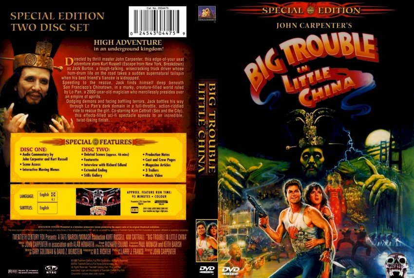 Big Trouble in Little China - Movie DVD Scanned Covers - 3123Big ...