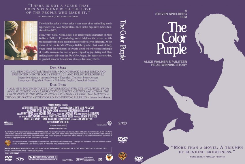 Color Purple, The (2-Disc) - Movie DVD Scanned Covers - 349Color Purple ...