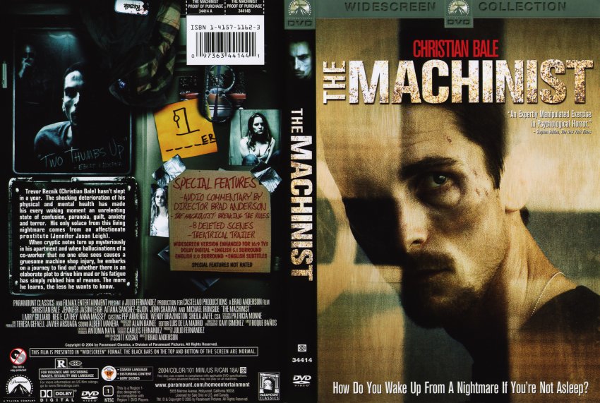 machinist dvd cover
