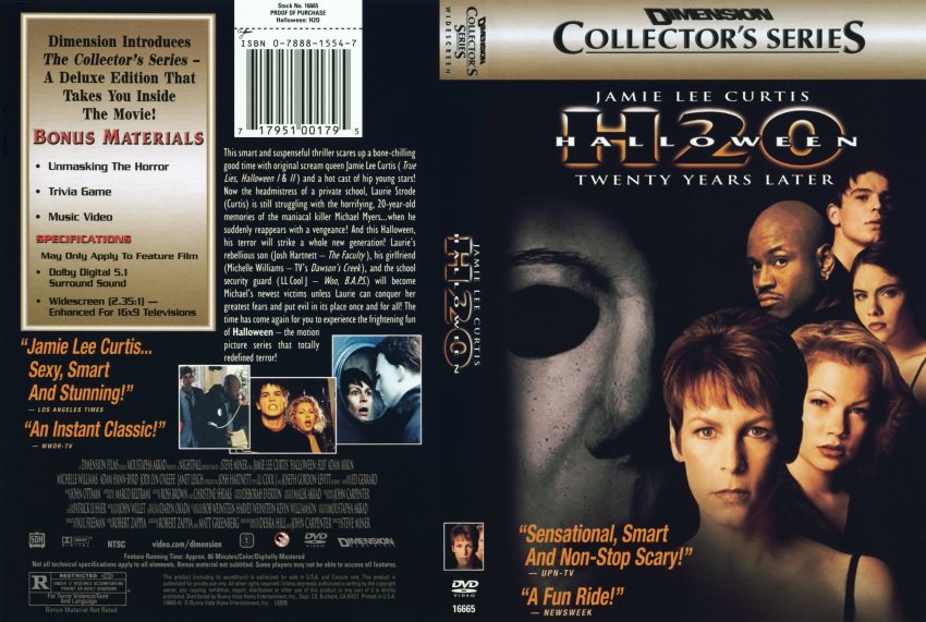 Halloween H20 - Movie DVD Scanned Covers - 4418h20 :: DVD Covers